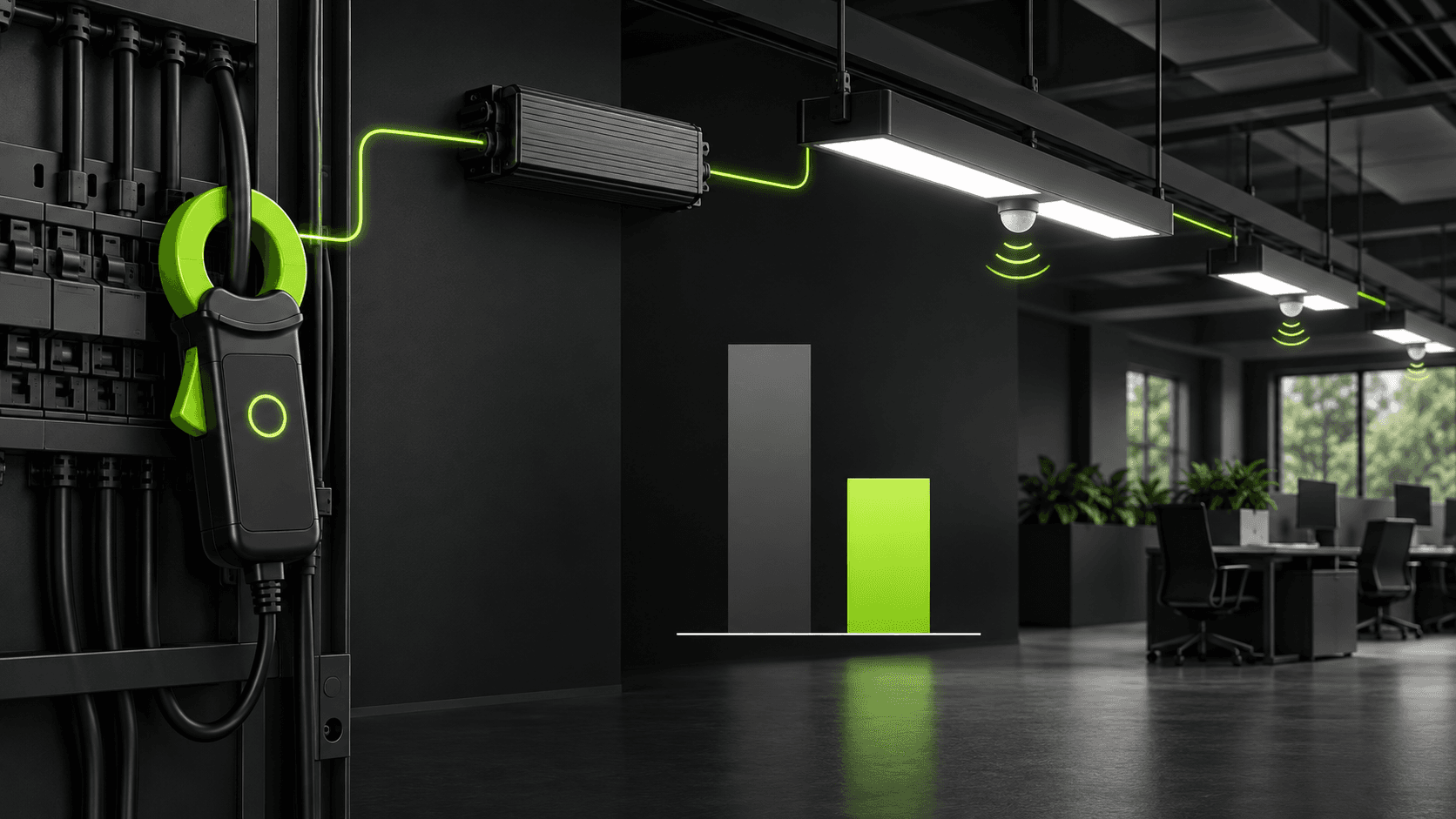 How to Measure Lighting-Control Savings: From Standby Power to a Reproducible Result generated technical illustration