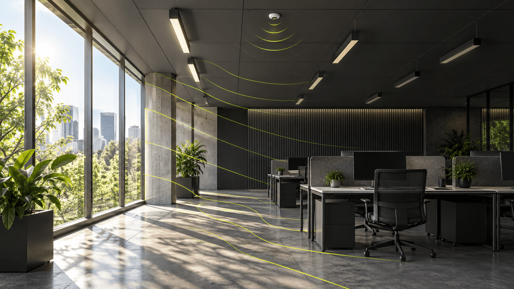 Daylight Harvesting Control: Let Daylight Participate Without Repeated Switching generated technical illustration